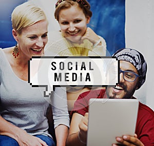 Social Media Network Socialize Communication Concept photo