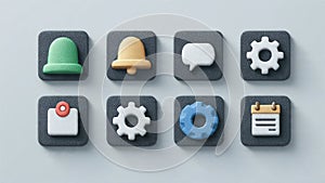 Social Media Notification Management Icon