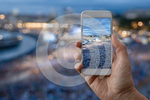 Social Media : online discourse, virtual sphere, content stream, media link, network bond, digital realm, internet flow photo