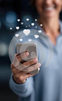 Social Media : online discourse, virtual sphere, content stream, media link, network bond, digital realm, internet flow photo
