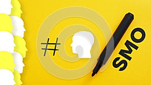 Social media optimization SMO is shown using the text photo