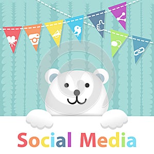 Social Media Polar Bear