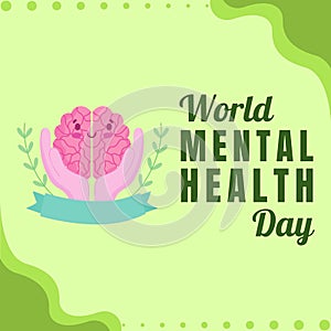 Social Media Post Celebrating Mental Health Day