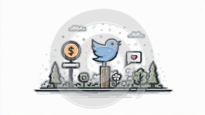 Social Media Post Moderation Icon