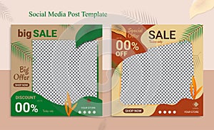 social media post Template for goods sales promotion