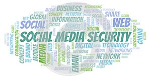 Social Media Security word cloud