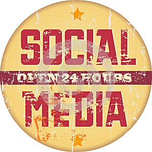 Social media sign