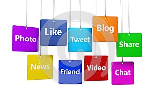 Social Media Sign On Tags