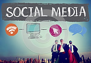 Social Media Social Networking Technology Connection Concept