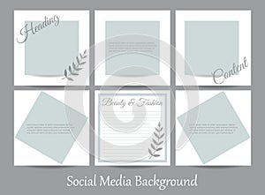 Social media story post background. Ripped torn paper texture template in neutral.