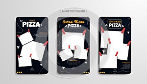 Social media template for pizza