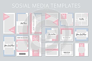 Social media templates stories and posts