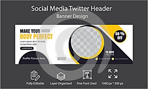 Social media Twitter banner design