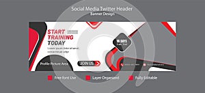 Social Media Twitter cover photo Design For Gym and fitnessSocial Media Twitter cover photo Design For Gym and fitness