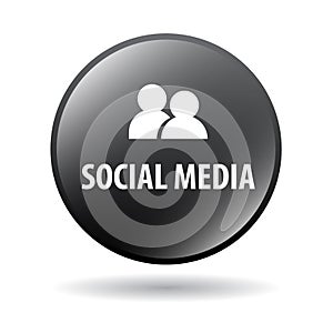 Social media web button photo