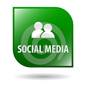 Social media web button photo