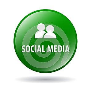 Social media web button photo