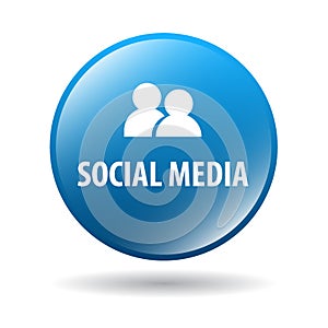 Social media web button photo