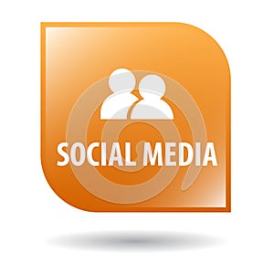 Social media web button photo