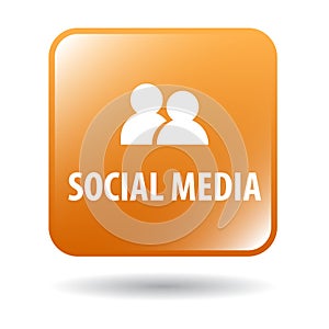 Social media web button photo