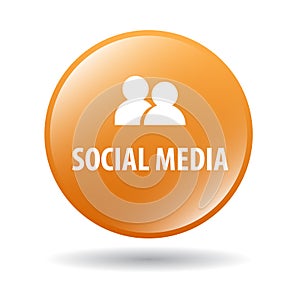 Social media web button photo