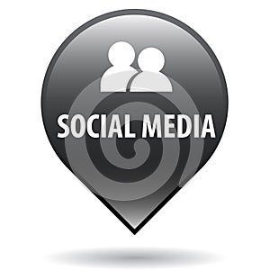 Social media web button photo