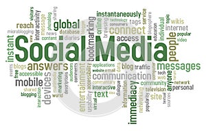 Social Media Word Cloud photo