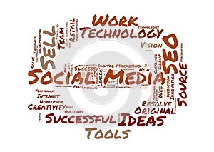 Social Media word cloud