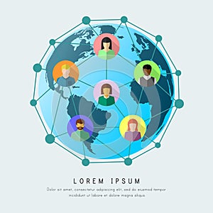 Social network as connection and communication concept