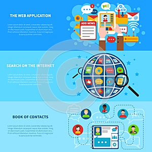 Social Network Banners Set