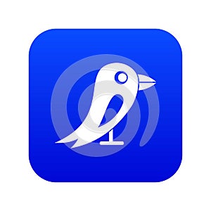 Social network bird icon digital blue