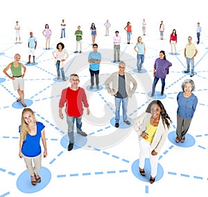 Social Network Community Communication Networking Concept