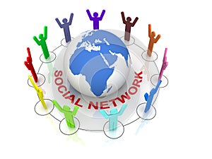 Social Network Concept