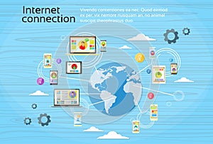 Social Network Connection Concept Internet Device