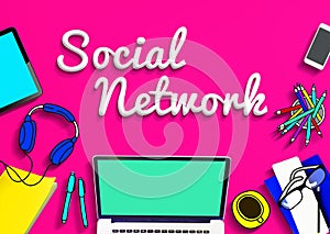 Social Network Connection Internet Technology Concept