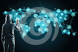 Social network and criminal concept