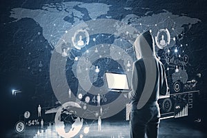 Social network and criminal concept