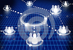 Social network diagram