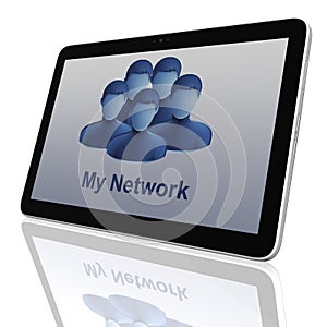 Social Network Group of Tablet Computers