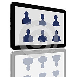 Social Network Group of Tablet Computers