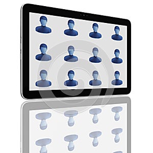 Social Network Group of Tablet Computers