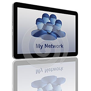 Social Network Group of Tablet Computers