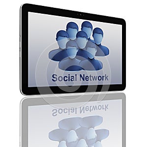 Social Network Group of Tablet Computers