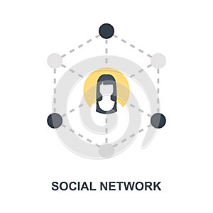 Social Network icon concept