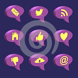 Social network icons