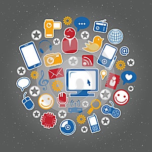 Social network icons