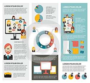 Social network infographic.
