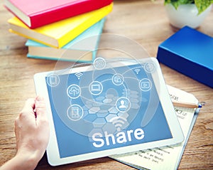 Social Network Internet Connection Technology Concept