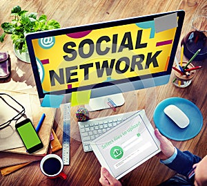 Social Network Internet Online Society Connecting Social Media