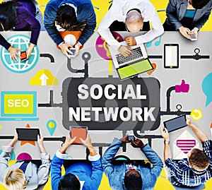 Social Network Internet Online Society Connecting Social Media C